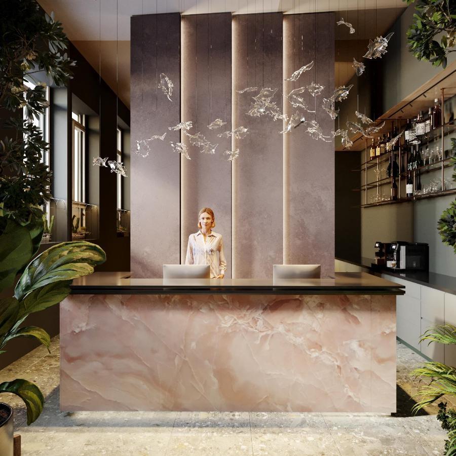 มาแมซอง โฮเทล ริเวอร์ไซด์ ปราก Hotel ภายนอก รูปภาพ The lobby of the hotel
